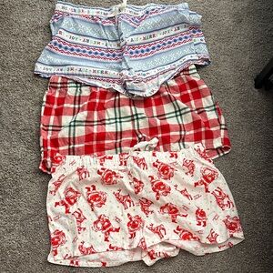 Festive Holiday Pajama Shorts